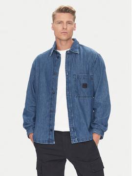 BOSS džinsiniai marškiniai  · Tamsiai mėlyna · Regular Fit