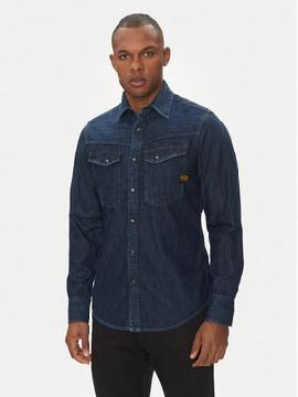 G-Star Raw džinsiniai marškiniai  · Tamsiai mėlyna · Slim Fit