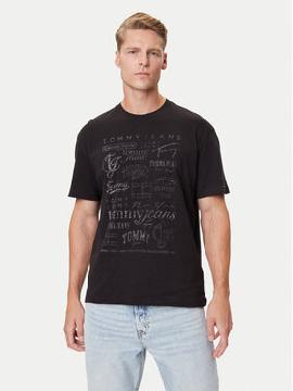 Tommy Jeans Marškinėliai · Juoda