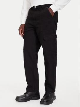 Karl Lagerfeld Jeans Medžiaginės kelnės · Juoda · Regular Fit