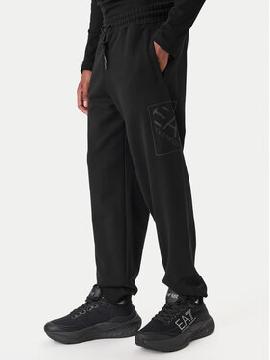 EA7 Emporio Armani Sportinės kelnės · Juoda · Regular Fit