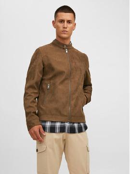 Jack & Jones Dirbtinės odos striukė · Ruda