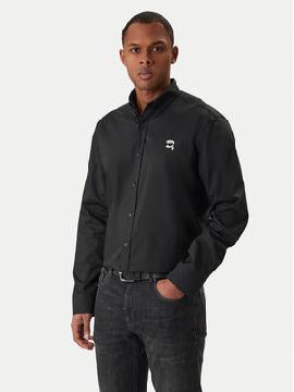 KARL LAGERFELD Marškiniai · Juoda · Regular Fit