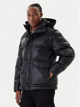 BOSS Odinė striukė · Juoda