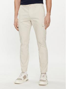 Tommy Jeans Medžiaginės kelnės · Smėlio · Slim Fit