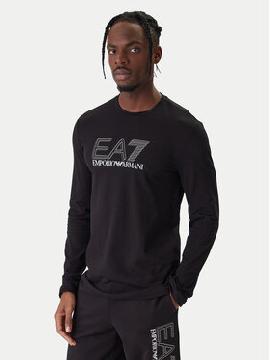 EA7 Emporio Armani Marškinėliai ilgomis rankovėmis · Juoda