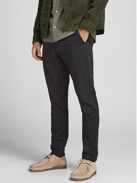 Jack & Jones Medžiaginės kelnės · Juoda · Slim Fit