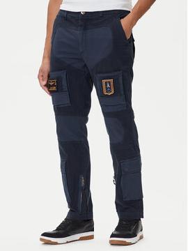 Aeronautica Militare Medžiaginės kelnės · Tamsiai mėlyna · Regular Fit