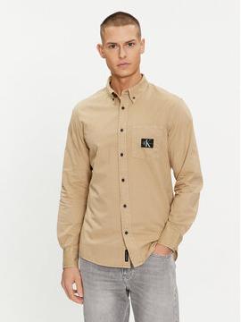 Calvin Klein Jeans Marškiniai · Smėlio · Regular Fit