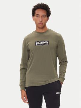 Napapijri Marškinėliai ilgomis rankovėmis · Chaki