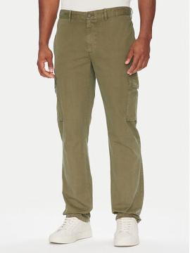 Tommy Hilfiger Medžiaginės kelnės · Žalia · Regular Fit