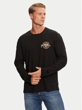 Guess Jeans Marškinėliai ilgomis rankovėmis · Juoda