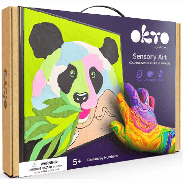 3D spalvinimo moliu rinkinys OKTO Panda, 30x30 cm