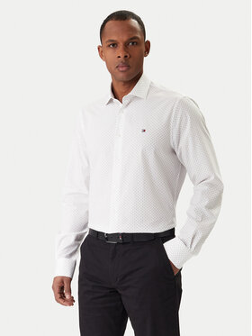 Tommy Hilfiger Marškiniai · Balta · Slim Fit