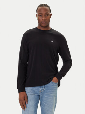 Calvin Klein Jeans Marškinėliai ilgomis rankovėmis · Juoda