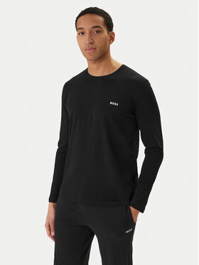 BOSS Marškinėliai ilgomis rankovėmis · Juoda
