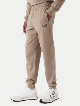 EA7 Emporio Armani Sportinės kelnės · Smėlio · Regular Fit