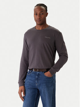 Tommy Jeans Marškinėliai ilgomis rankovėmis · Tamsiai pilka