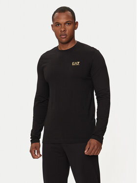 EA7 Emporio Armani Marškinėliai ilgomis rankovėmis · Juoda