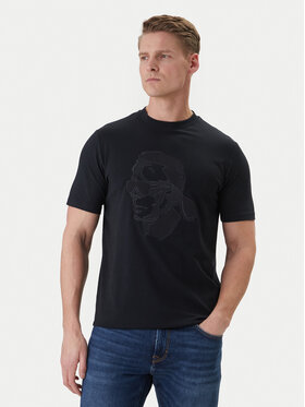 KARL LAGERFELD Marškinėliai · Tamsiai mėlyna