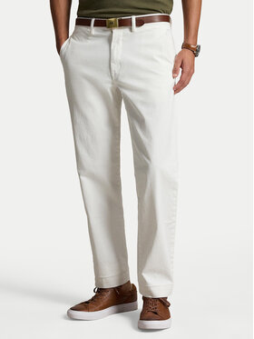 Polo Ralph Lauren Medžiaginės kelnės · Balta · Regular Fit