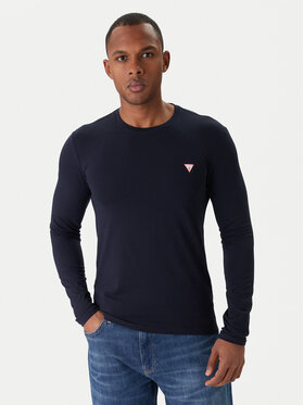 Guess Marškinėliai ilgomis rankovėmis · Tamsiai mėlyna