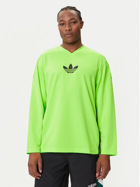 adidas Marškinėliai ilgomis rankovėmis · Žalia