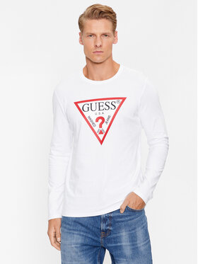 Guess Marškinėliai ilgomis rankovėmis · Balta