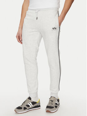Alpha Industries Sportinės kelnės · Pilka · Regular Fit
