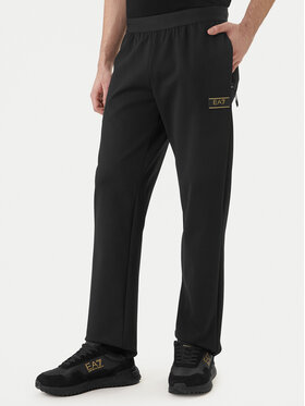 EA7 Emporio Armani Sportinės kelnės · Juoda · Regular Fit