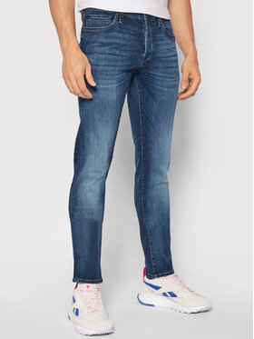 Jack & Jones Džinsai · Tamsiai mėlyna · Slim Fit