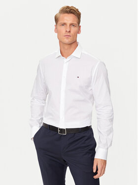 Tommy Hilfiger Marškiniai · Balta · Slim Fit