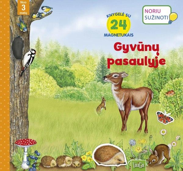 Gyvūnų pasaulyje. Knygelė su magnetukais
