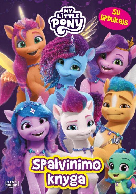 Mažieji poniai. Spalvinimo knyga su lipdukais