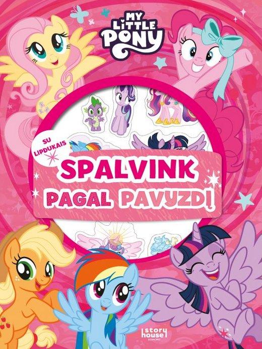 Mažieji poniai. Spalvink pagal pavyzdį (su lipdukais)