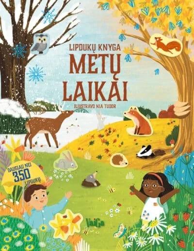 Metų laikai. Lipdukų knyga