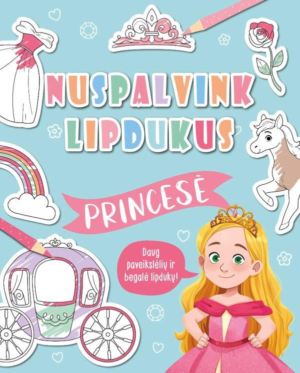Nuspalvink lipdukus. Princesė