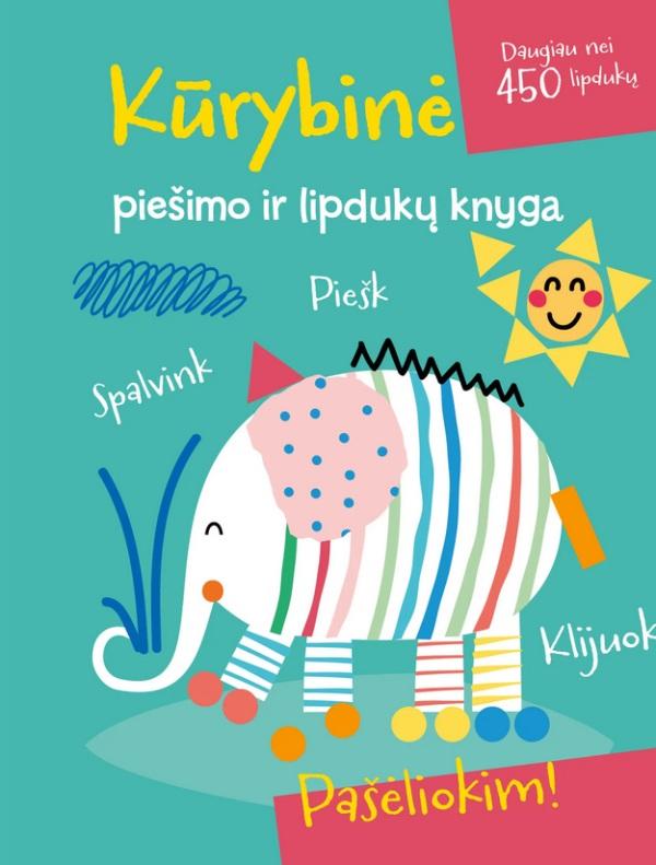 Dramblys. Kūrybinė piešimo ir lipdukų knyga