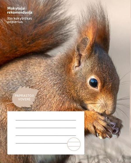 Sąsiuvinis VOVERĖ, 24 l., linijomis