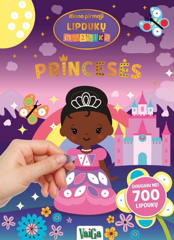 Princesės. Lipdukų mozaika