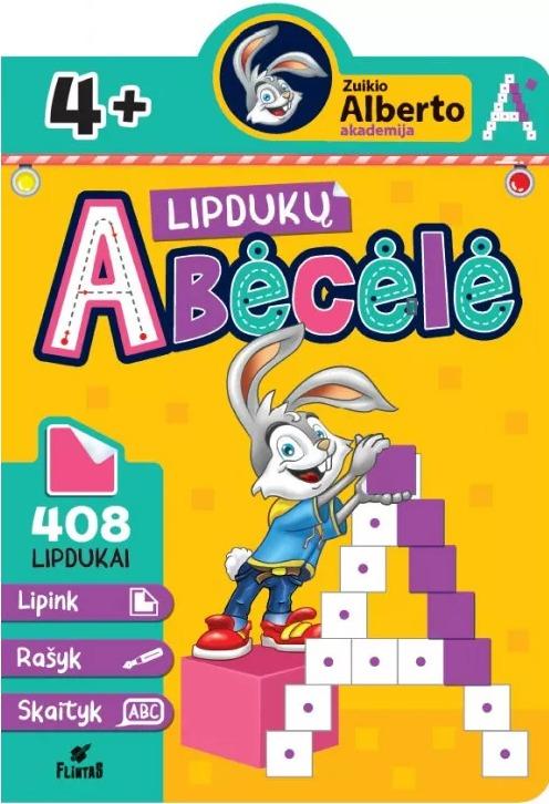 Zuikio Alberto akademija. Lipdukų abėcėlė 4+
