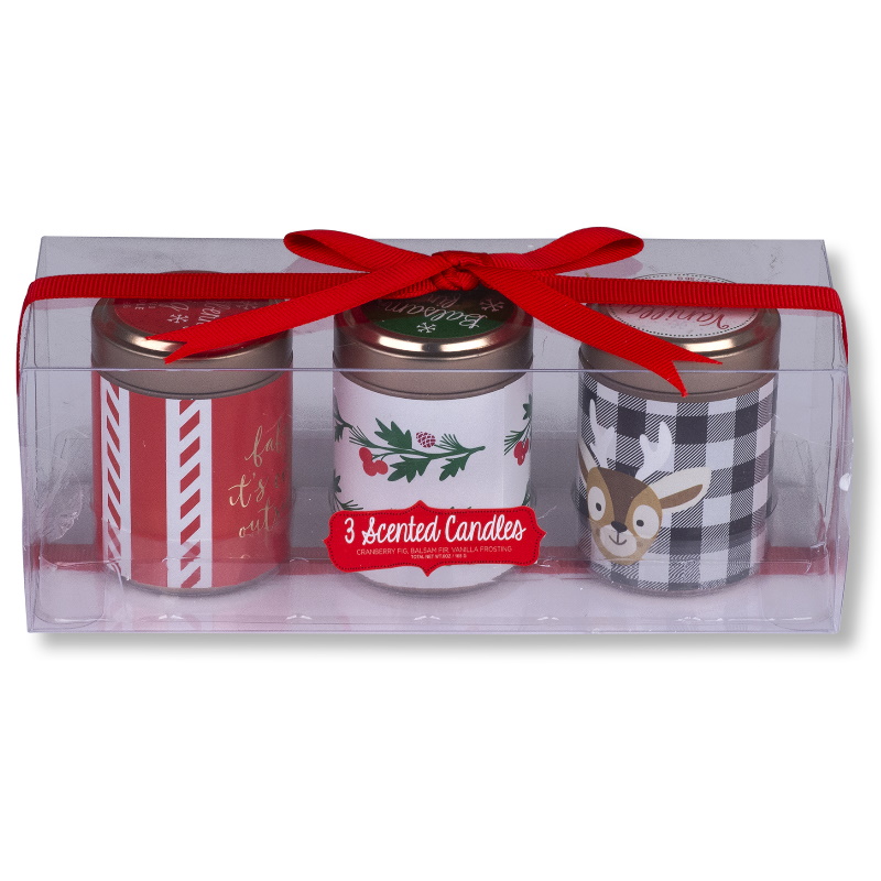 Žvakių skardinėse rinkinys FROSTING, 3 vnt.