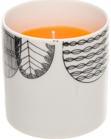 Žvakė keramikiniame indelyje ORANGE, 8 cm