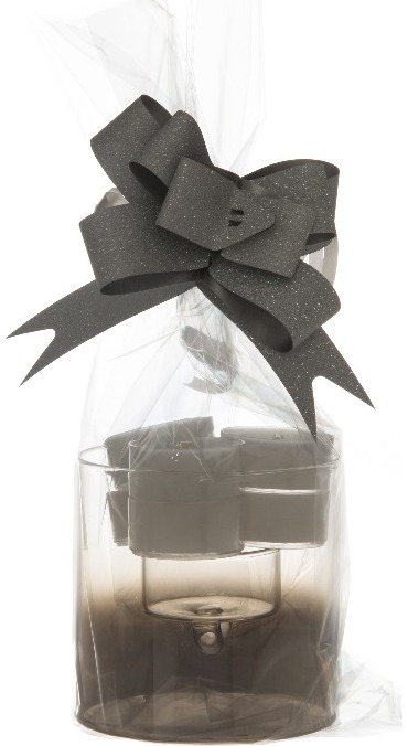 Dovanų rinkinys CLEAR (žvakidė+6 žvakutės)