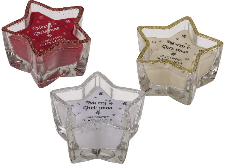 Žvakė GLITTER STAR, 10 cm