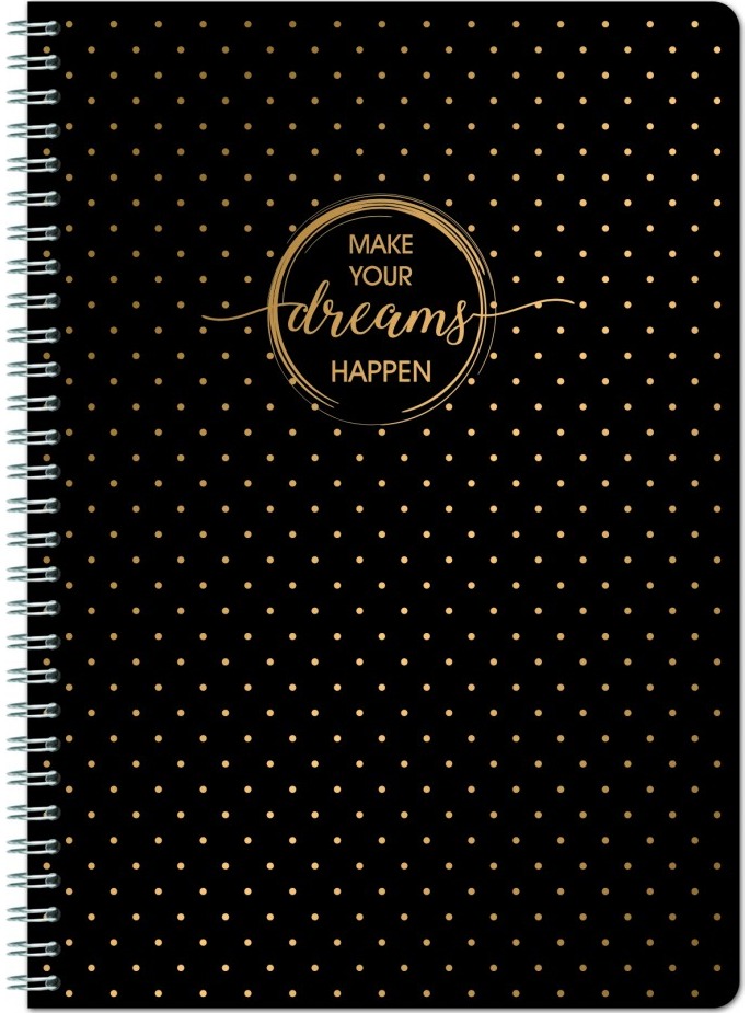 Sąsiuvinis GOLD su spirale, A4, 70 g, 60 l., langeliais