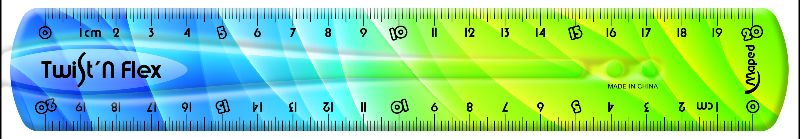 Liniuotė MAPED Twist`n Flex Decor, 20 cm