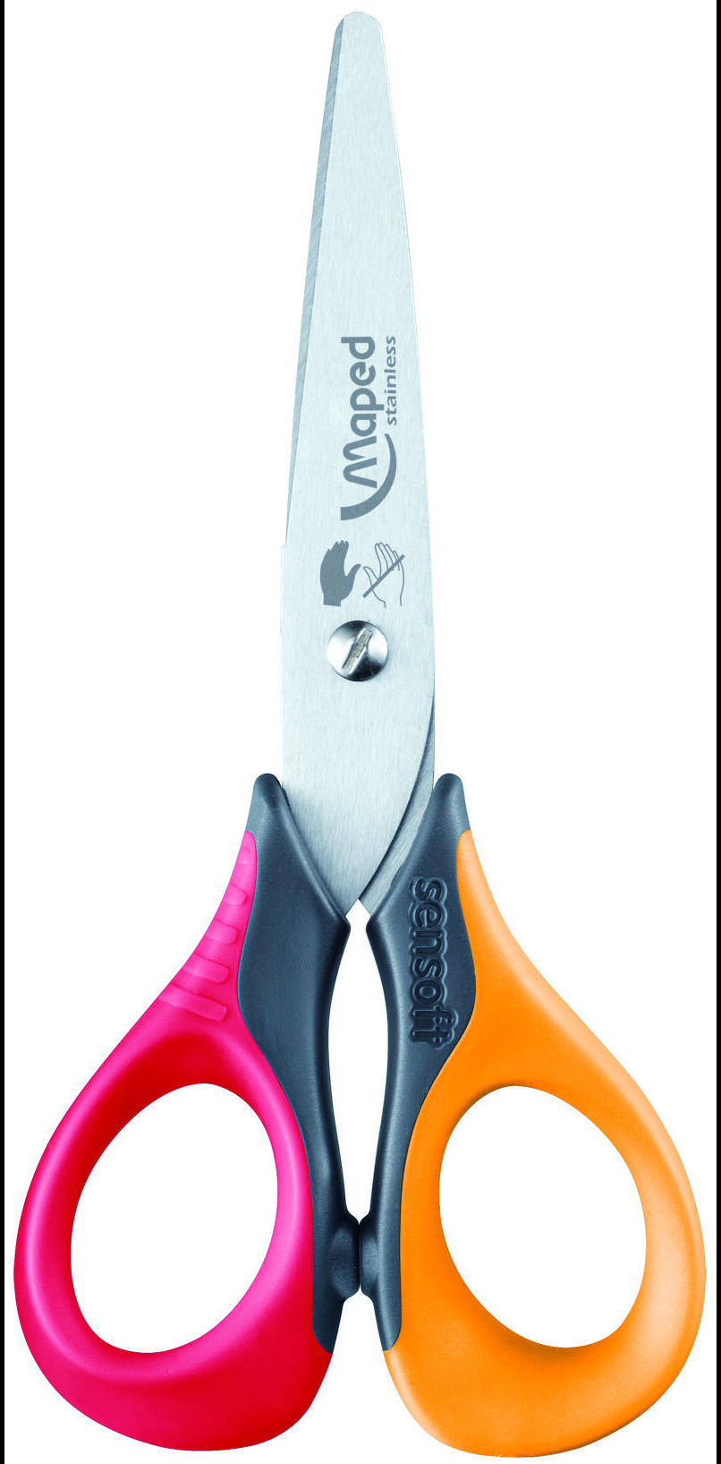 Žirklės MAPED SenSoft kairiarankiams, 13 cm