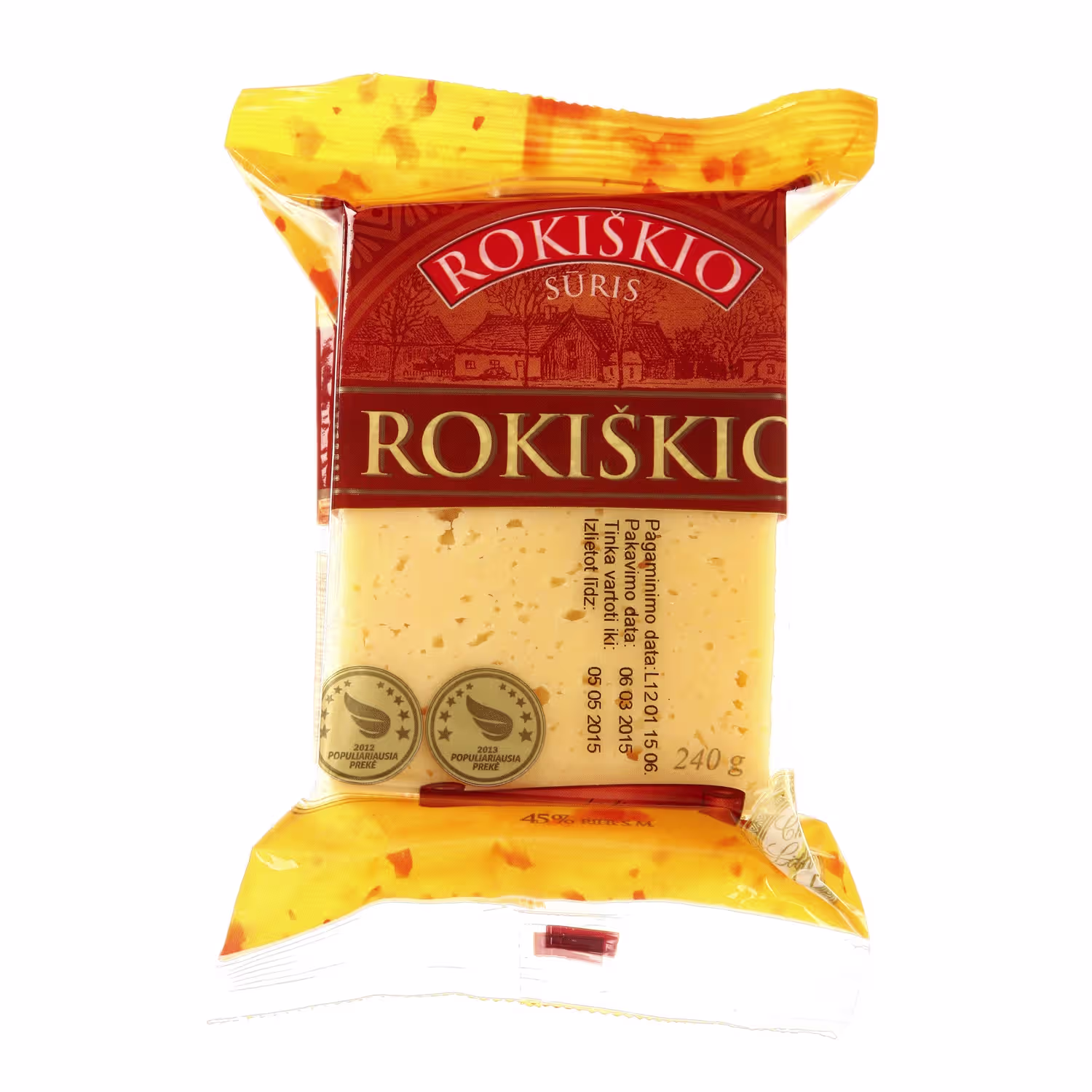 ROKIŠKIO sūris, 45 %, 240g