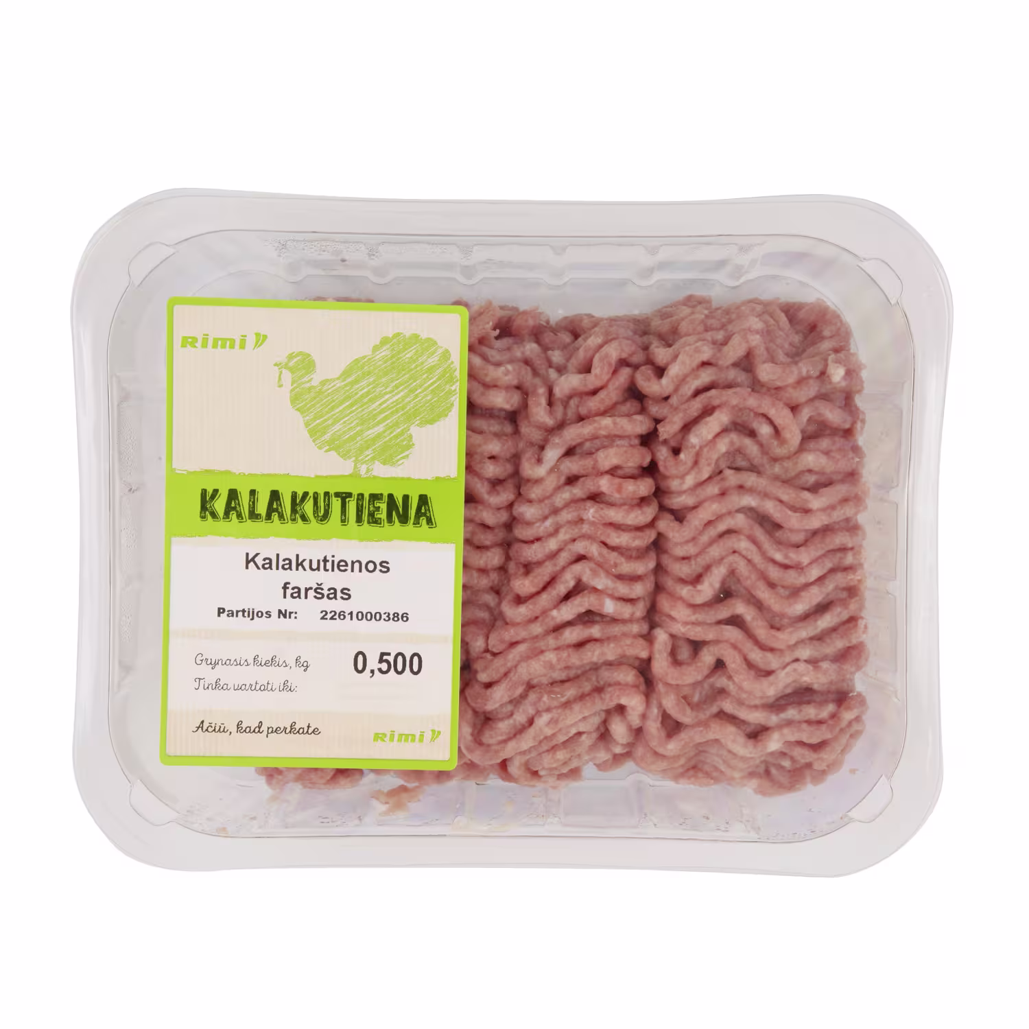 Kalakutienos faršas RIMI, 500 g